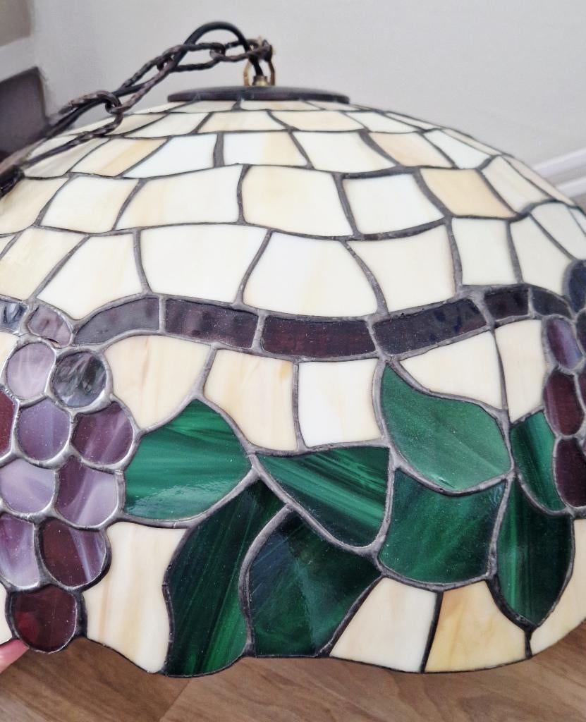 Tiffany Hanglamp, Huis en Inrichting, Lampen | Hanglampen, Zo goed als nieuw, Minder dan 50 cm, Glas, Ophalen