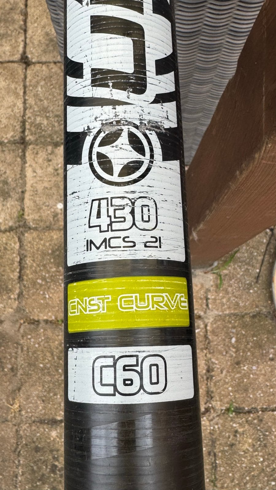 Unifiber Carbon 60% 4.30 SDM mast constant curve, Ophalen, Gebruikt, Mast, Unifiber