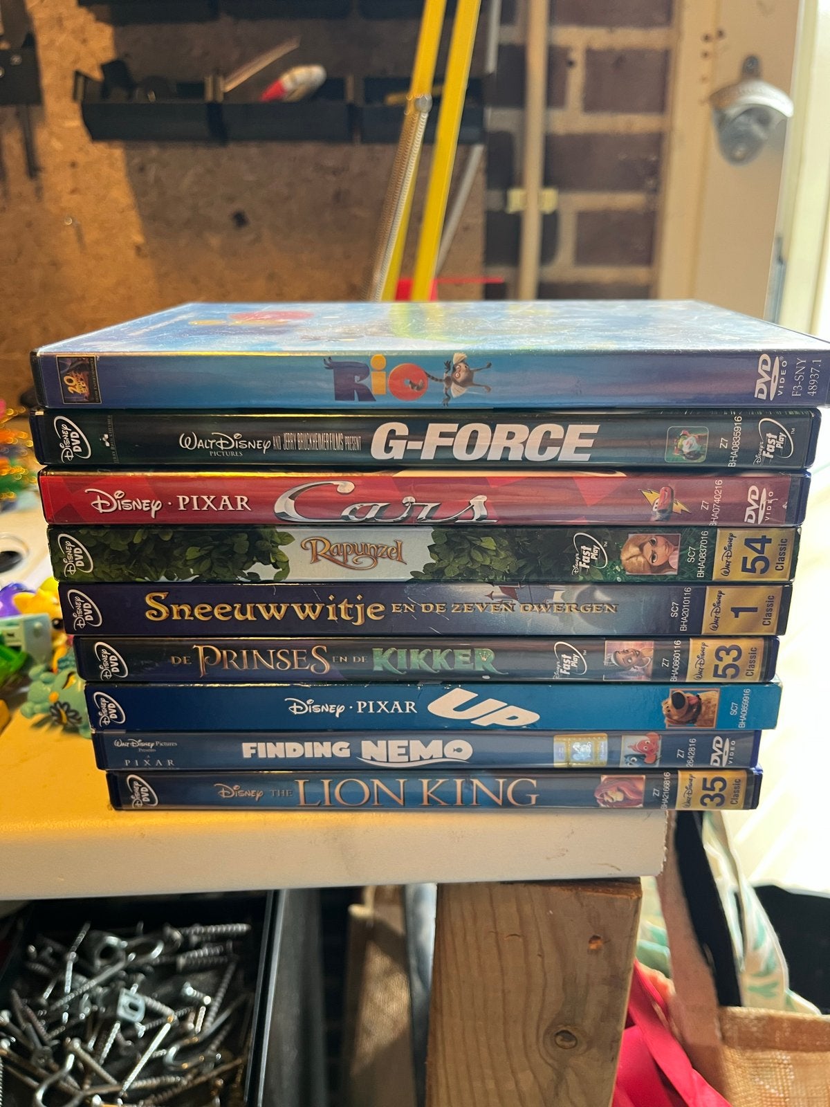 Disney & Pixar DVD Collectie: 8 Disney, 1 Pixar, Gebruikt, Animatie, Alle leeftijden, Ophalen of Verzenden