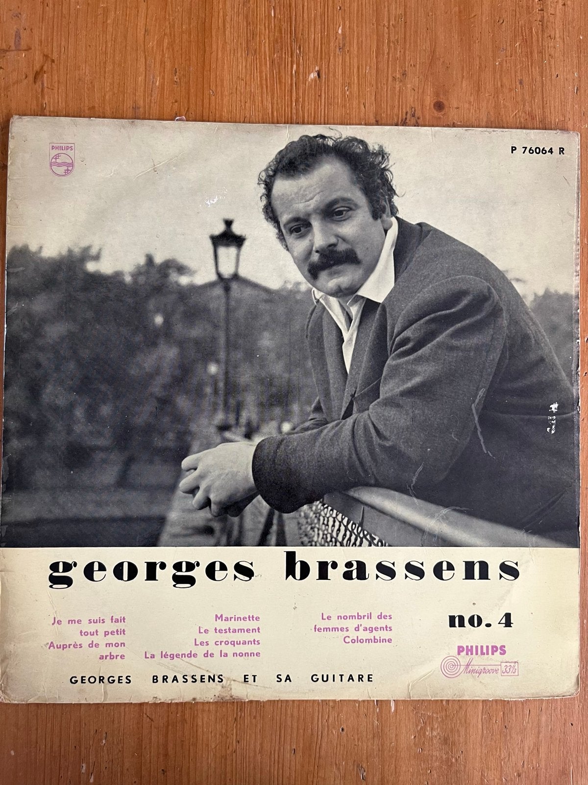 Georges Brassens - No. 4 (10 inch LP), LP, Gebruikt, 10 inch, Ophalen of Verzenden
