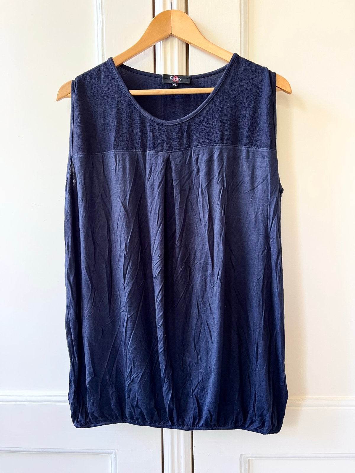 Donkerblauwe mouwloze top van Enjoy, maat XXL, Blauw, Maat 46/48 (XL) of groter, Ophalen of Verzenden, Zo goed als nieuw