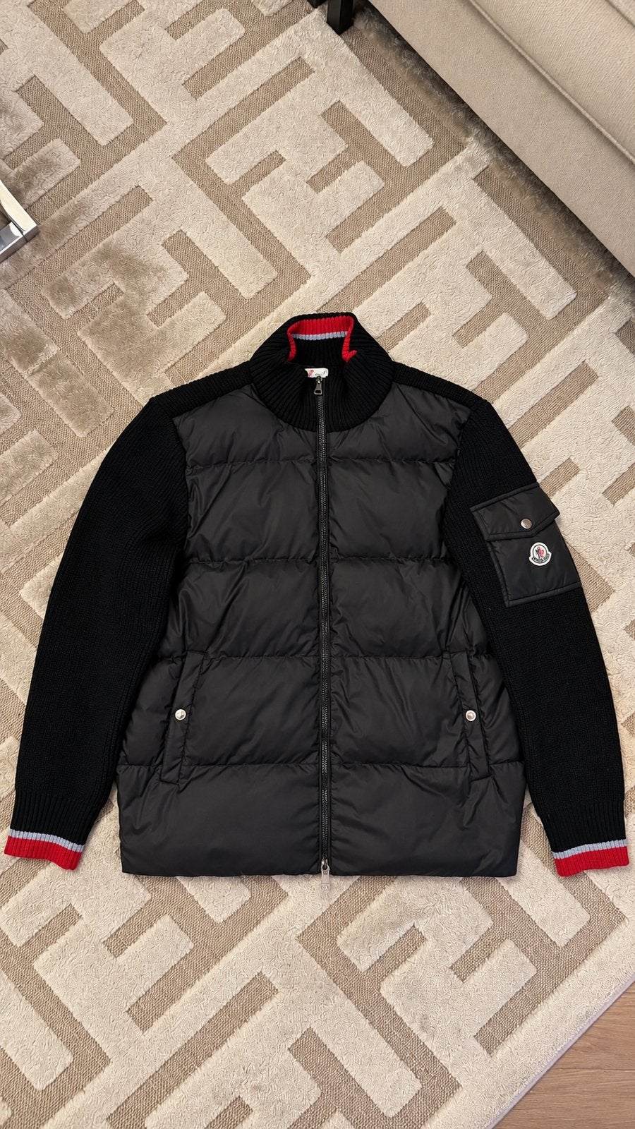 Moncler Zwart XL, Ophalen of Verzenden, Nieuw, Maat 56/58 (XL), Zwart