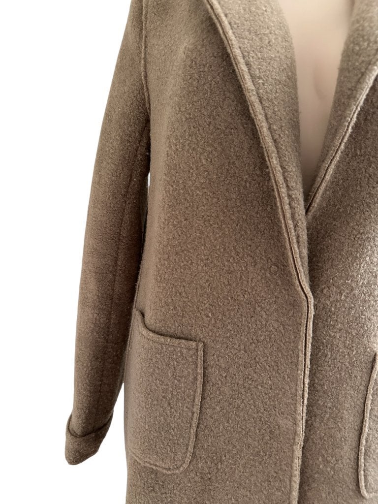 Nukus mantel S, Maat 38/40 (M), Bruin, Ophalen of Verzenden, Zo goed als nieuw