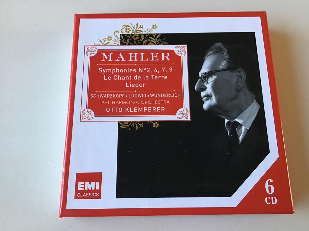Mahler symphonies no.2,4,7,9 Otto Klemperer 6 CD BOX, Cd's en Dvd's, Cd's | Klassiek, Ophalen of Verzenden, Romantiek, Zo goed als nieuw
