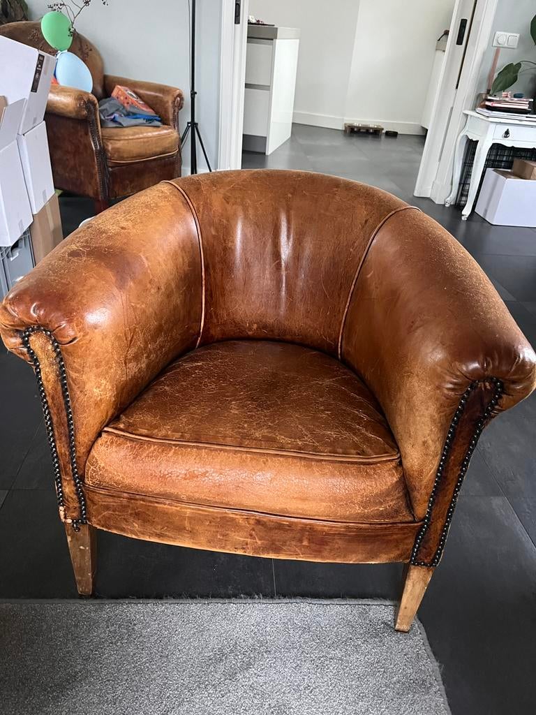 Chesterfield club chair, Gebruikt, 50 tot 75 cm, Ophalen, Chesterfield, chique