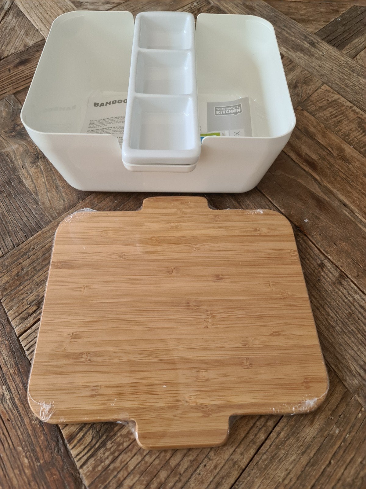 Tomorrow's Kitchen Bamboe brood Snijplank set nieuw, Hout, Snij-/serveerplank, Nieuw, Ophalen of Verzenden
