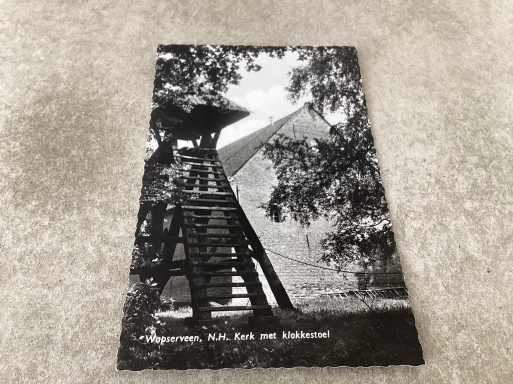 Wapserveen.      N. H. Kerk met Klokkestoel, Verzamelen, Ansichtkaarten | Nederland, Ophalen of Verzenden