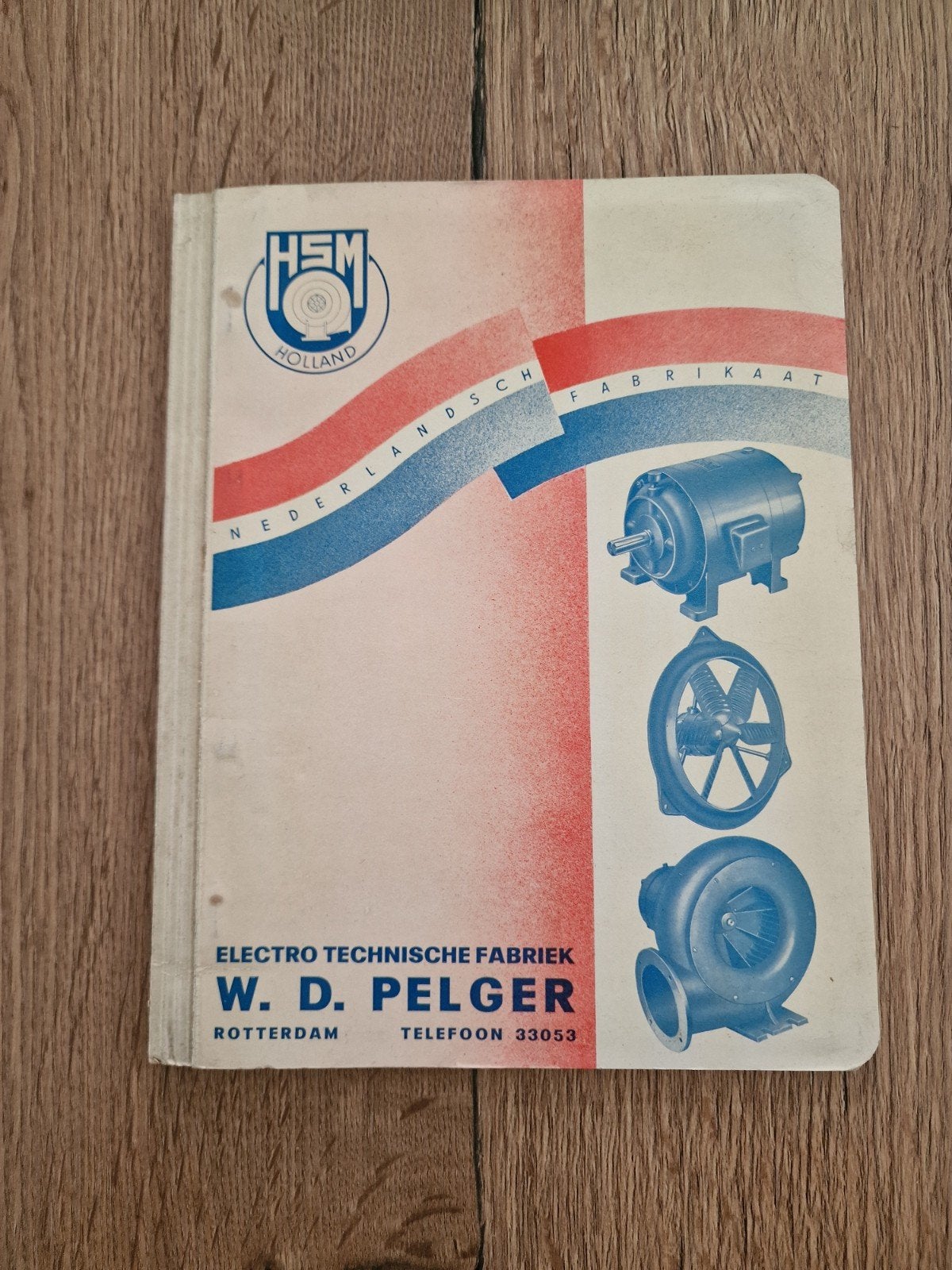 HSM Holland Catalogus: Draaistroom-kortsluitmotoren, Ophalen of Verzenden, Gelezen, W.D. Pelger Rotterdam, Catalogus