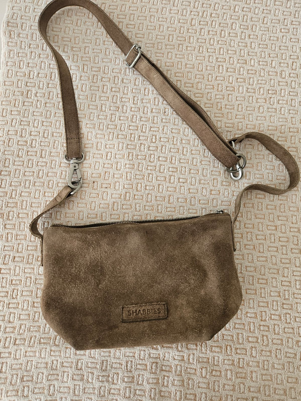 Shabbies, tas Esra kleur taupe, Ophalen, Zo goed als nieuw, Leer