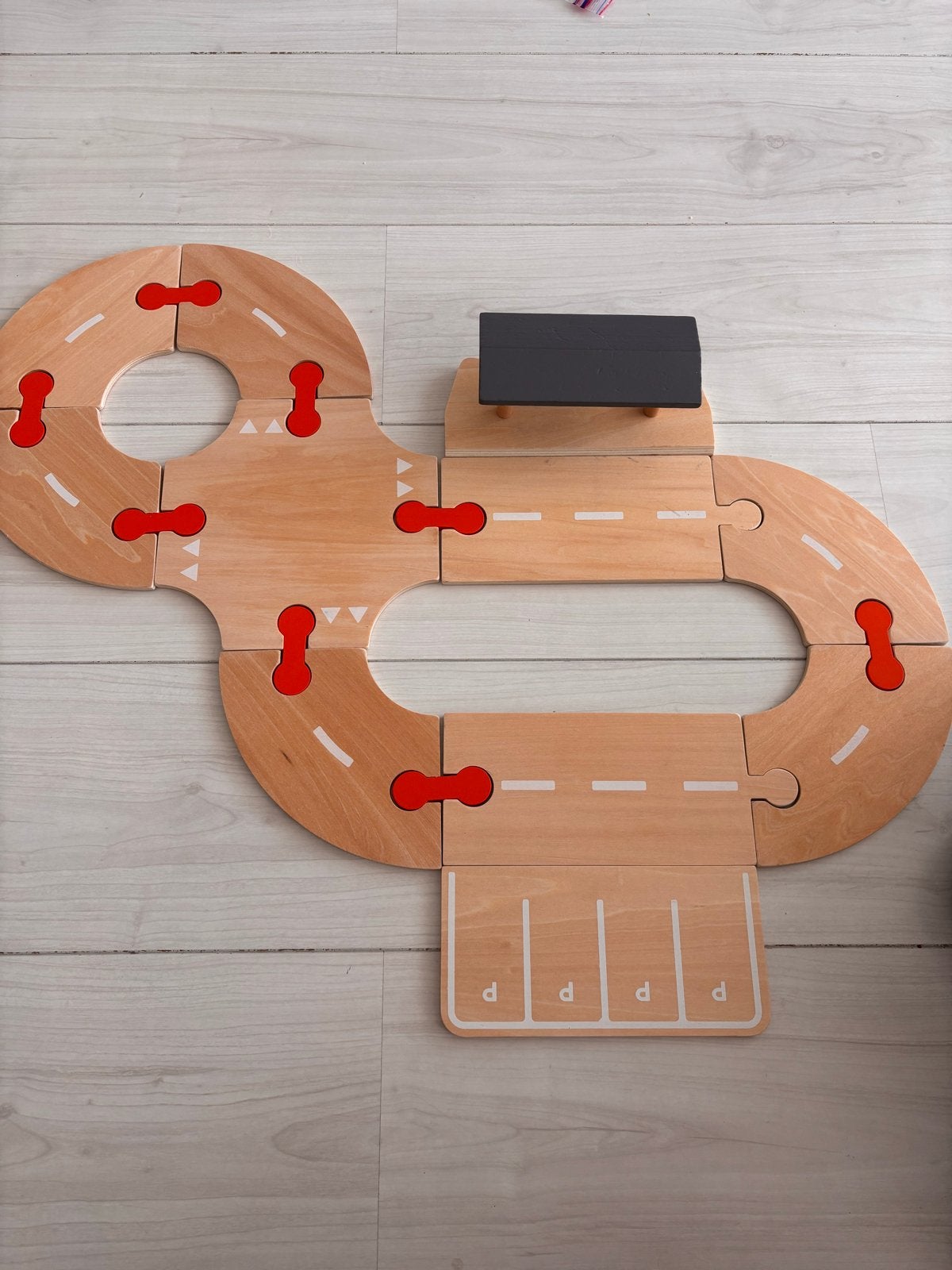 Houten speelbaan/weg voor auto's en boten, Ophalen of Verzenden, Zo goed als nieuw, Overige merken