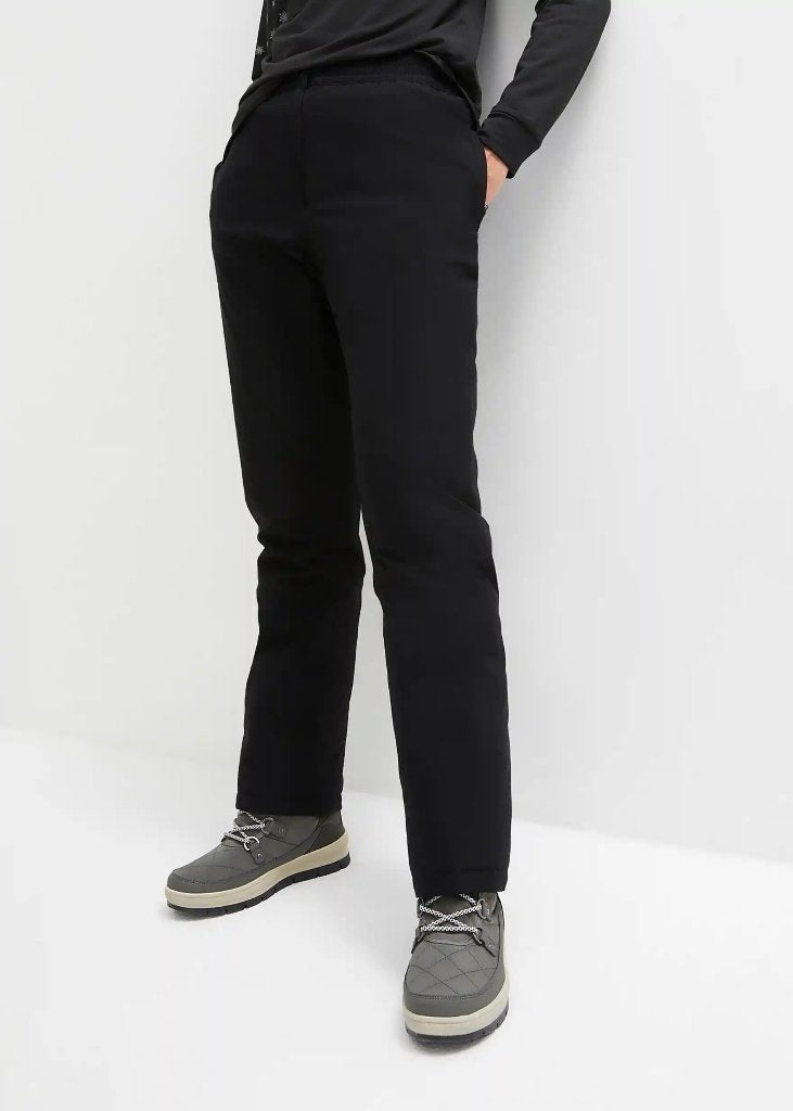 winters warme outdoor-broek grote maat dames, Ophalen, Bonprix, Zwart, Nieuw