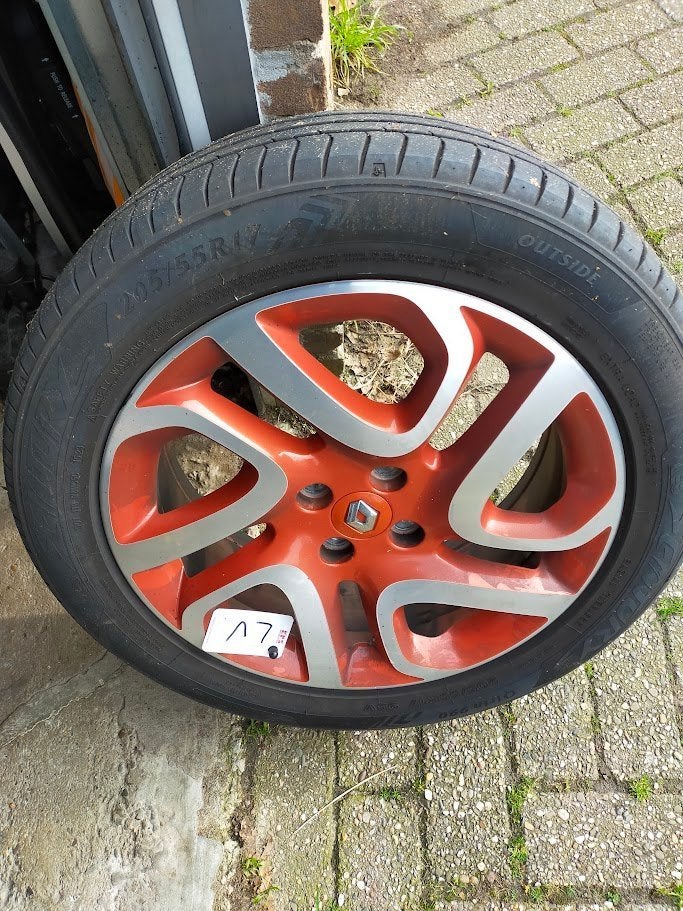 4 originele velgen incl zomerband Renault Captur, Auto-onderdelen, Ophalen, Gebruikt, Velg(en), 17 inch