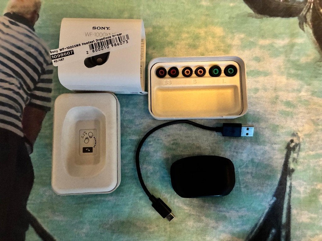 Sony wf-1000xm5 (met doos) €100, Ophalen, Zwart, Zo goed als nieuw, Sony