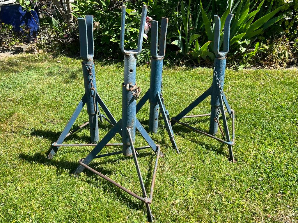Set van 4 robuuste stucadoorsbokken, Doe-het-zelf en Verbouw, Steigers, Ophalen, Gebruikt, Overige typen, Minder dan 2 meter