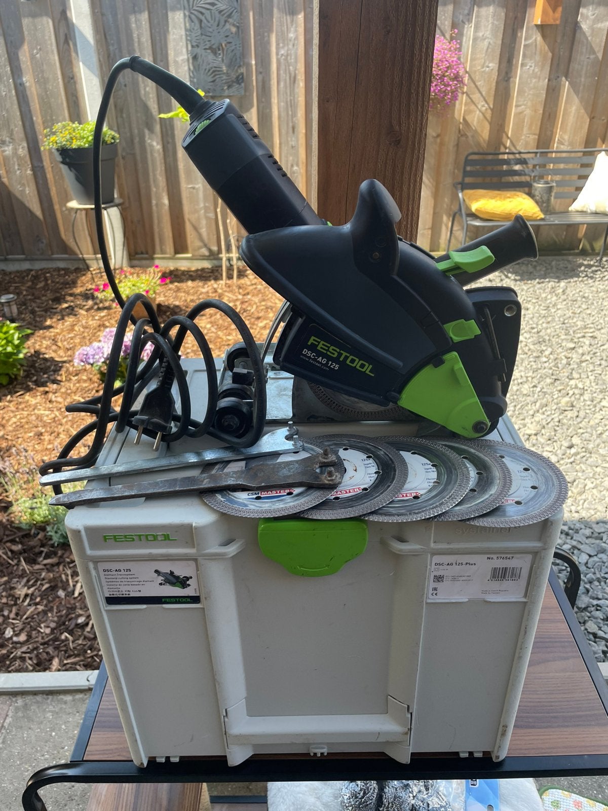 Zgan Festool DSG-AG-125-plus, Ophalen, Minder dan 30 mm, Invalzaag, Zo goed als nieuw