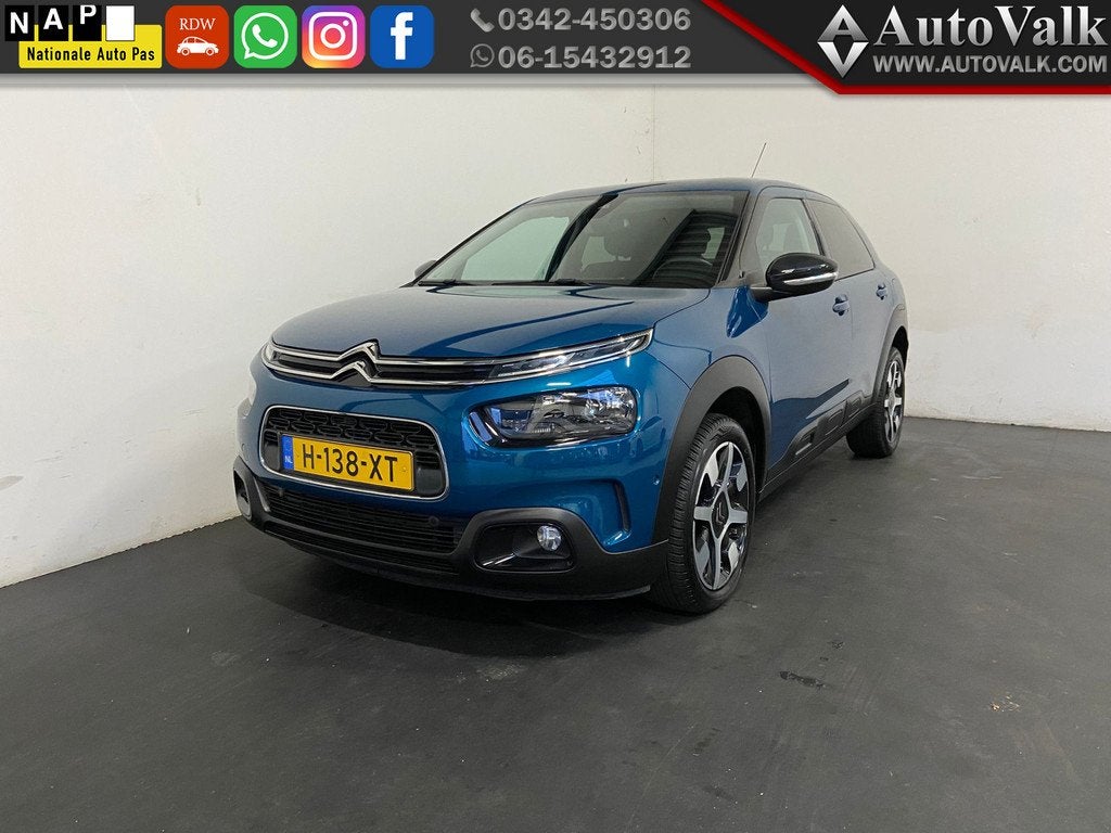 Citroën C4 Cactus 1.2 PureTech Business Plus (bj 2020), Voorwielaandrijving, Euro 6, Blauw, 49 €/maand