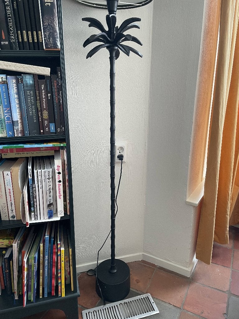 Stalamp (voet zonder kap) | palmboom | zwart, Ophalen, Gebruikt, 100 tot 150 cm