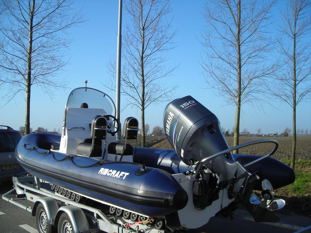 RIB Ribcraft 585 Yamaha 150 PK Kalf trailer, Watersport en Boten, 6 m, 2 m, 150 pk, 30 cm
