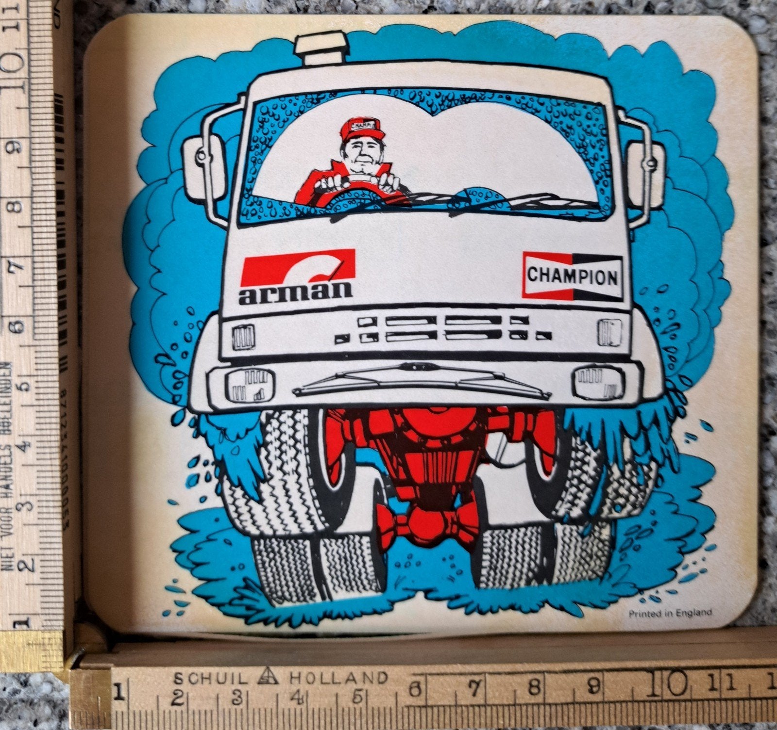 vintage sticker DAF- of Leyland-racatruck Champion Aman