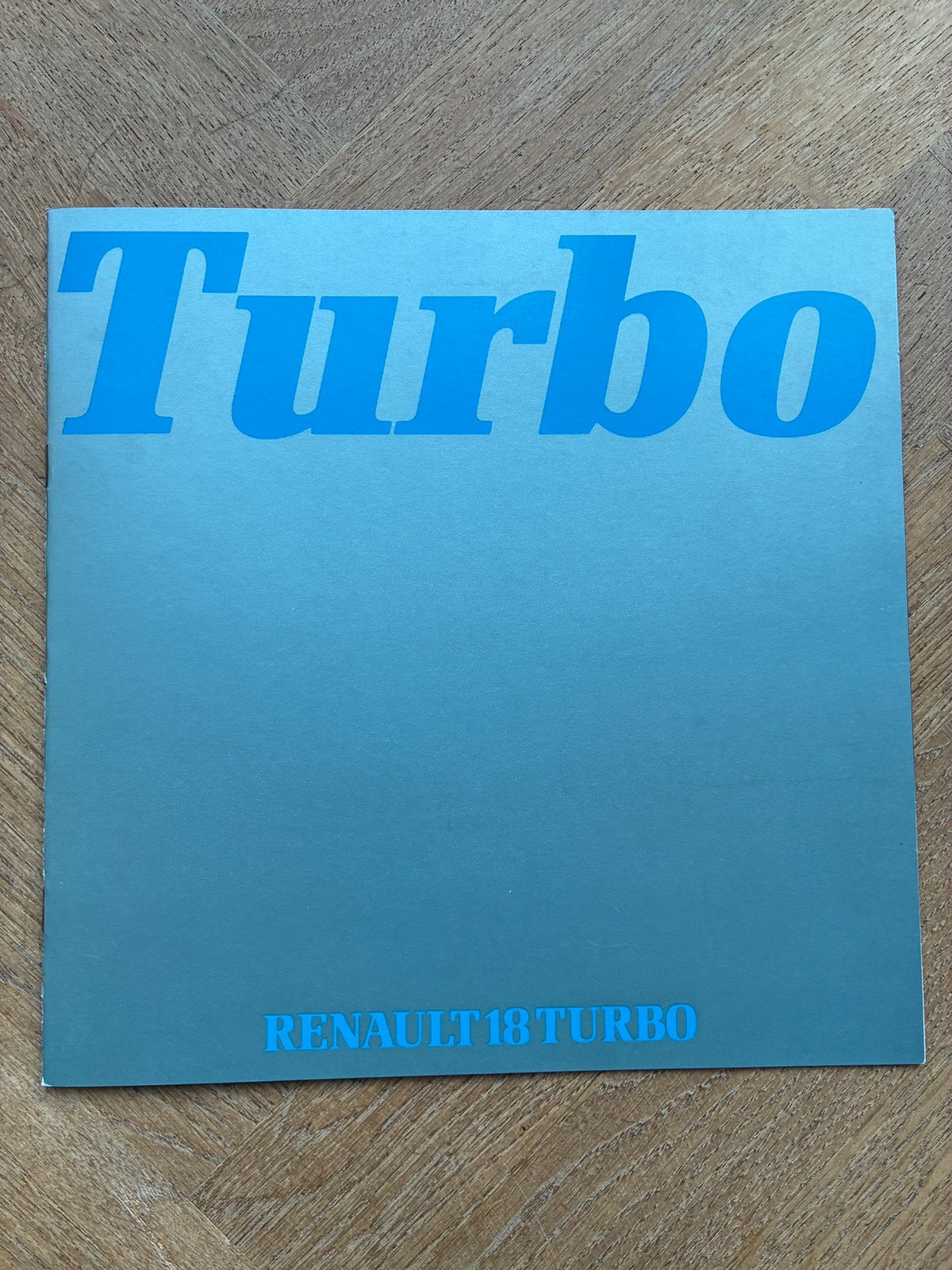 Renault 18 Turbo brochure, Verzenden, Zo goed als nieuw, Renault