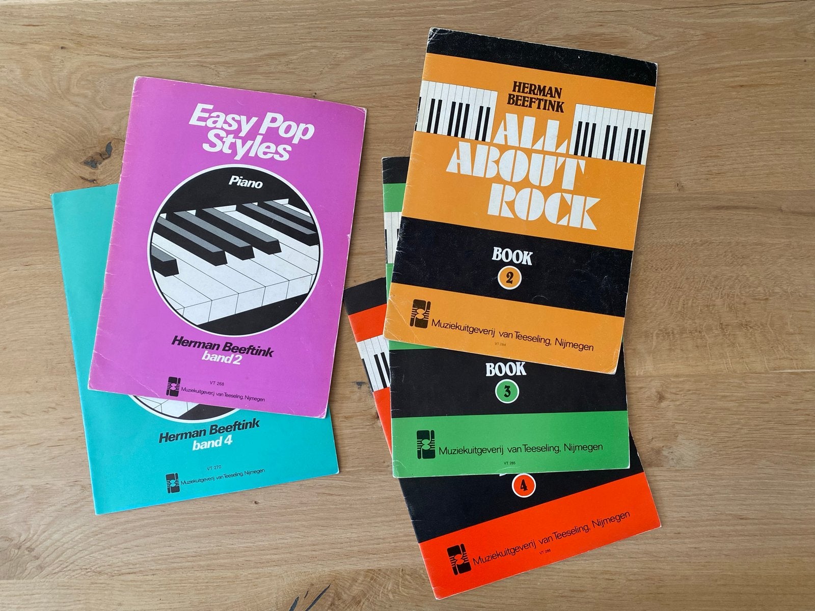Pianoboeken Herman Beeftink: All About Rock & Easy Pop Style, Muziek en Instrumenten, Gebruikt, Les of Cursus, Ophalen of Verzenden