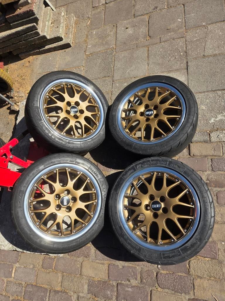 BBS 2-delig (16×7J)  NS-2R semi-slicks, Auto-onderdelen, Banden en Velgen, Band(en), Zomerbanden, 16 inch, 205 mm, Ophalen