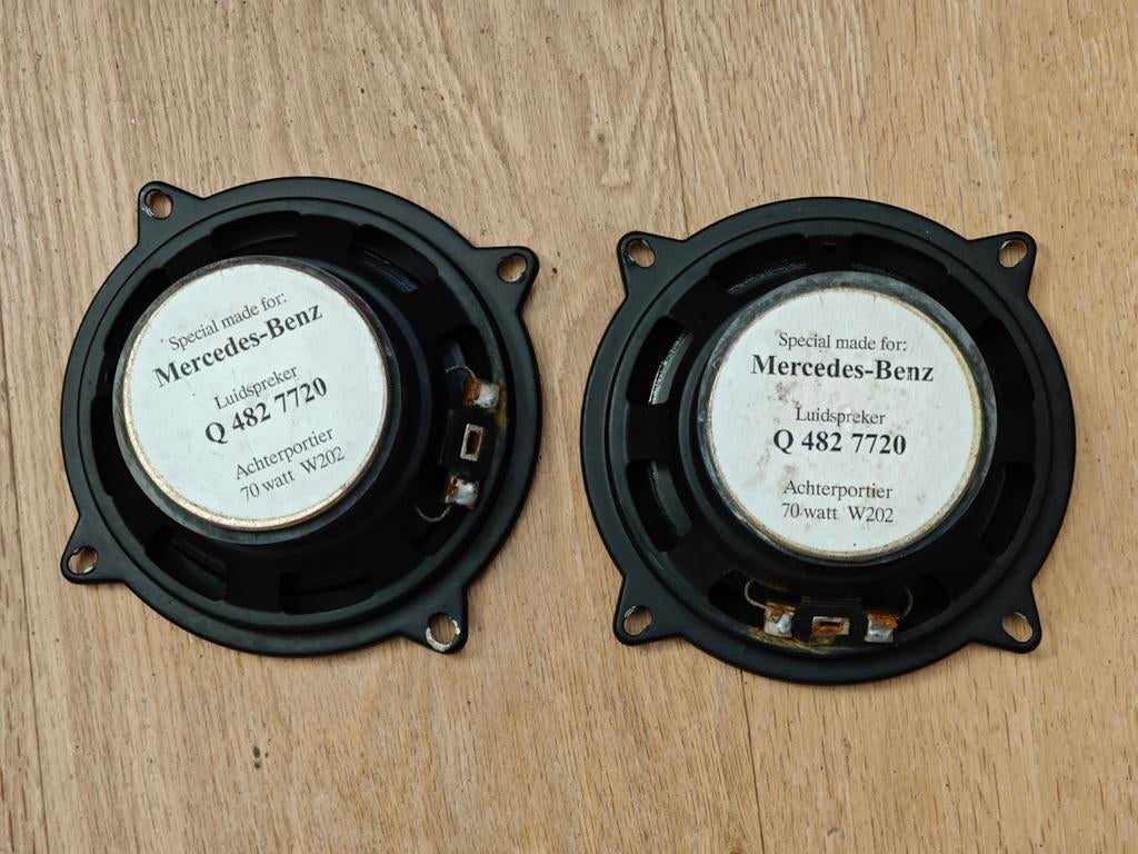 Mercedes-Benz W202 Achterportier Luidsprekers (70 watt), Auto diversen, Autospeakers, Ophalen of Verzenden, Gebruikt