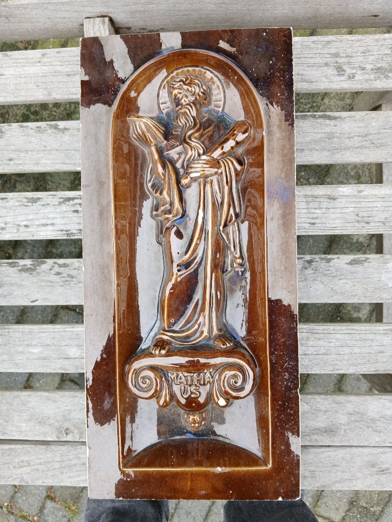 gevelsteen apostel mattheus, Antiek en Kunst, Ophalen