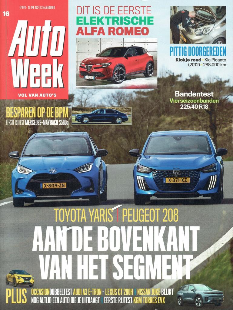 Autoweek 2024 nr. 16 (oa. Peugeot 208 Hybrid & Toyota Yaris), Verzenden, Gelezen, Algemeen