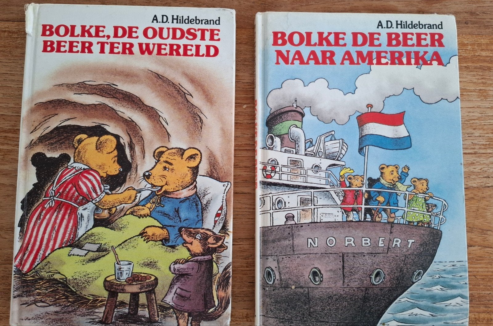Bolke de Beer: Naar Amerika & De Oudste Beer ter Wereld, Boeken, Gelezen, Fictie algemeen, Ophalen of Verzenden, A.D. Hildebrand