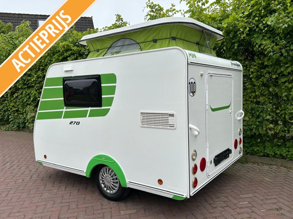 Trigano Mini Freestyle 270 Zeer netjes, Caravans en Kamperen, Trigano, Tot en met 2, Bedrijf, Treinzit