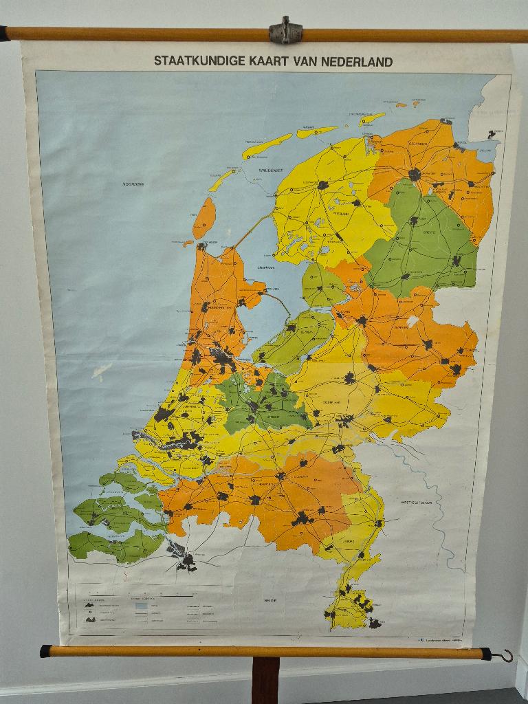 leuke kaart van Nederland, Ophalen of Verzenden, Aardrijkskunde