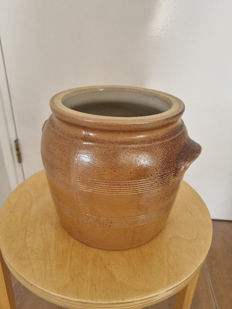 Franse confit-pot, aardewerk geglazuurd, Ophalen of Verzenden