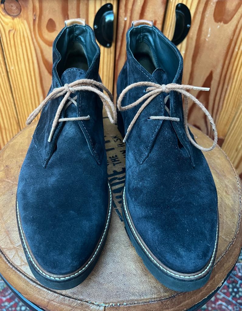 Dames veterschoen Paul Green donker blauw suede 39, Blauw, Lage of Enkellaarzen, Ophalen of Verzenden, Zo goed als nieuw