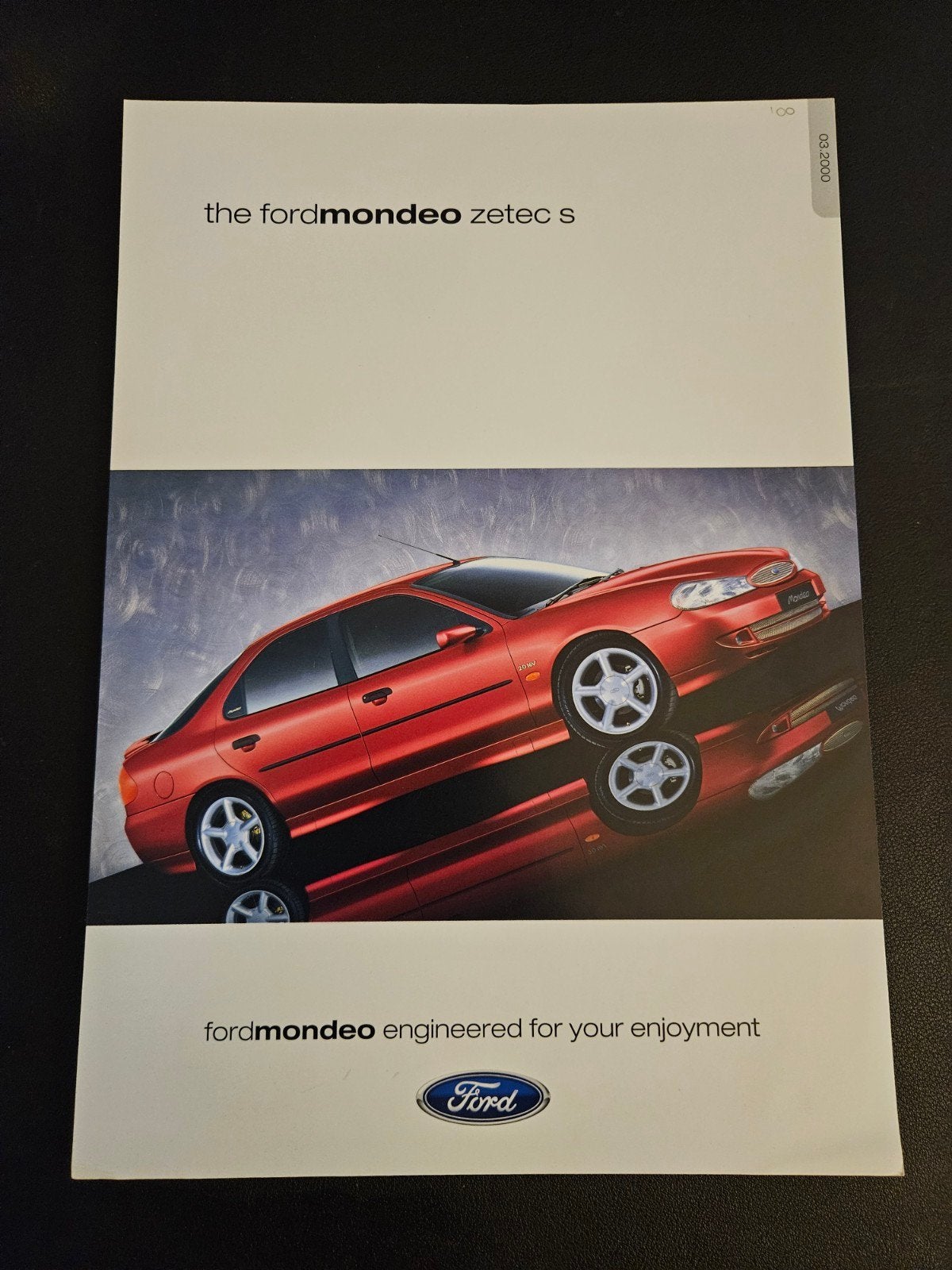 Leaflet Ford Mondeo Zetec S 2000, Ophalen of Verzenden, Zo goed als nieuw, Ford