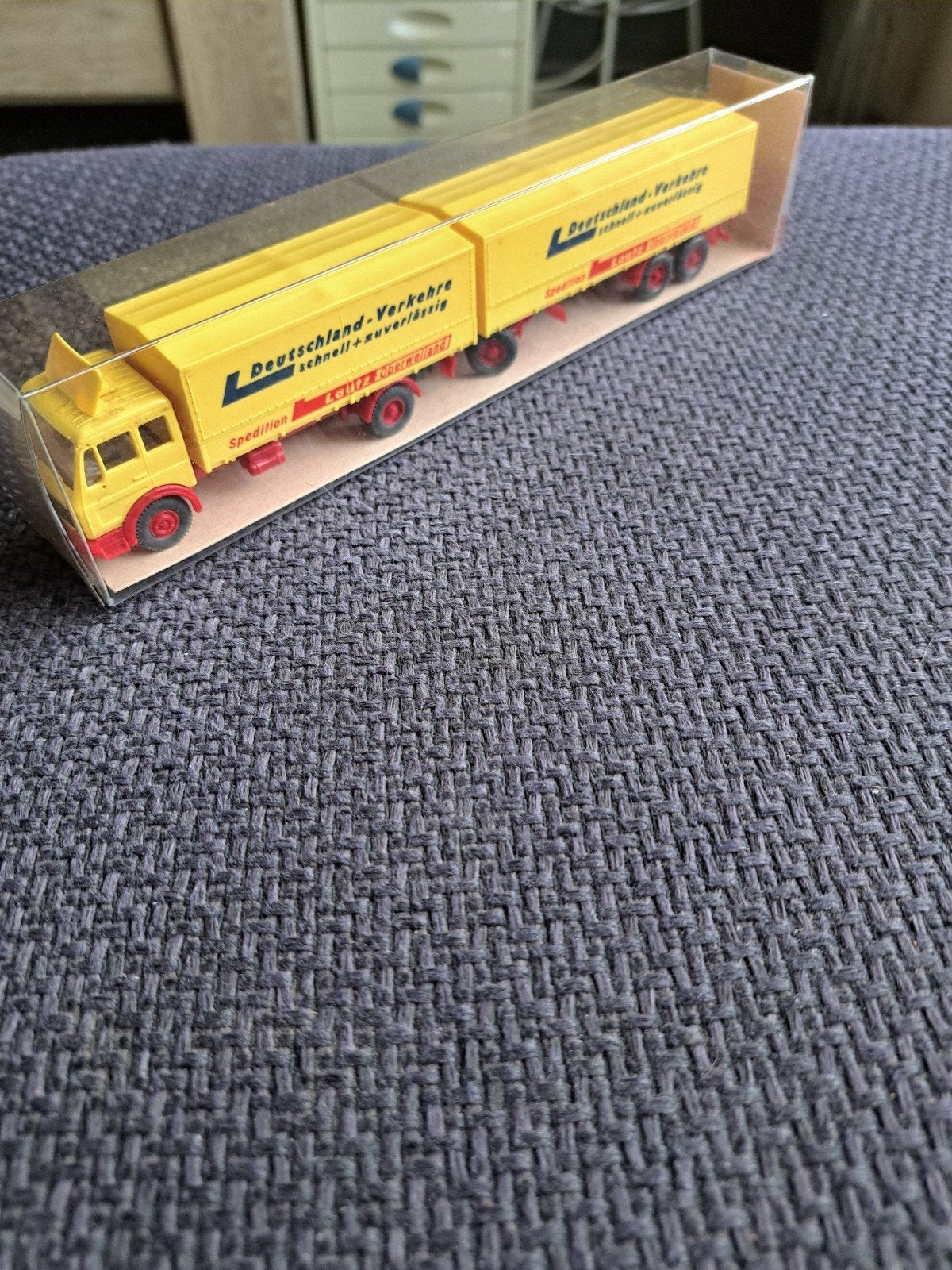 wiking model mercedes benz truck met aanhanger, Hobby en Vrije tijd, Gebruikt, Wiking, West germany, Wiking