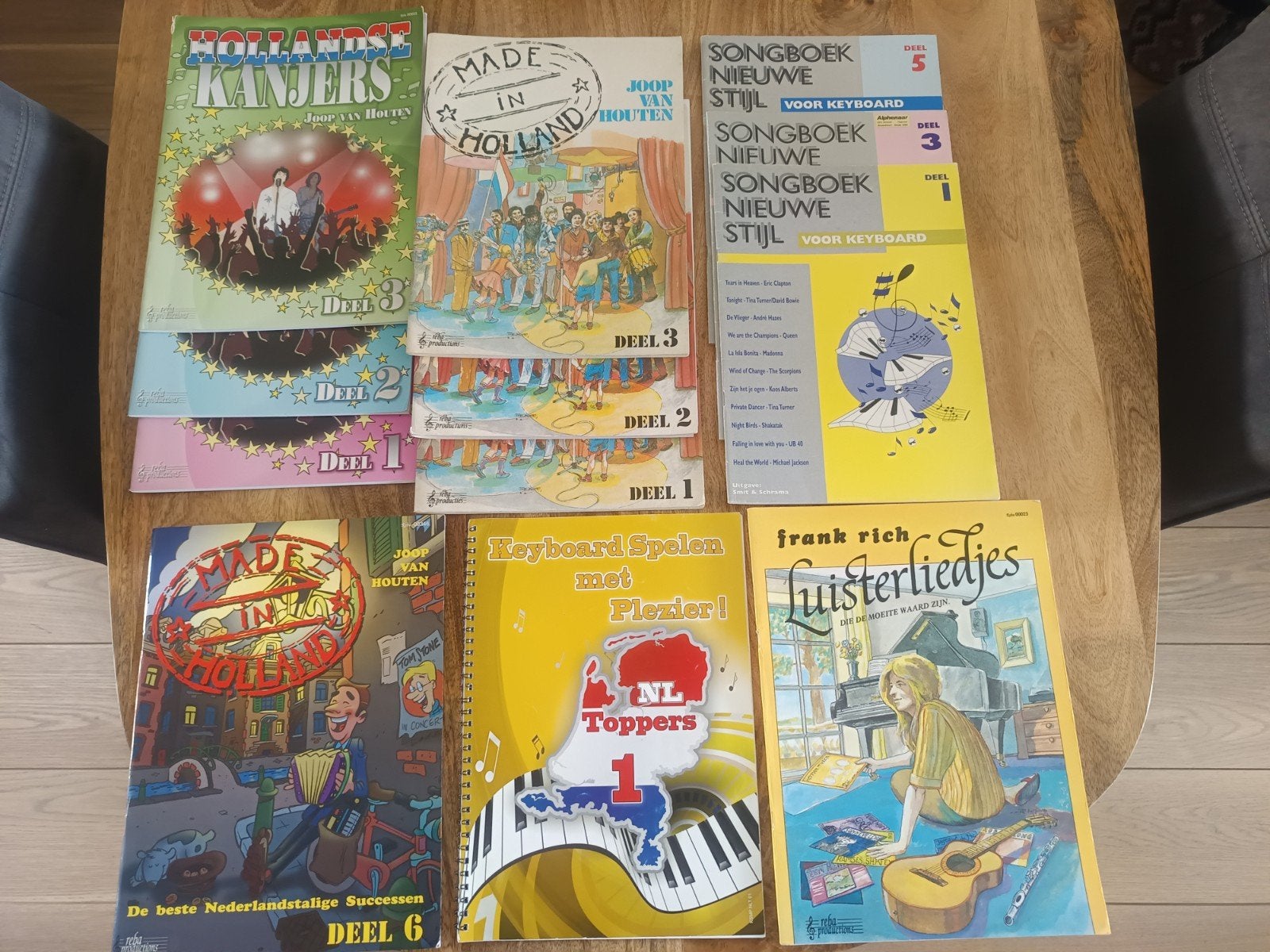 12 Nederlandstalige bladmuziekboeken - diverse genres, Muziek en Instrumenten, Gebruikt, Overige genres, Les of Cursus, Ophalen of Verzenden