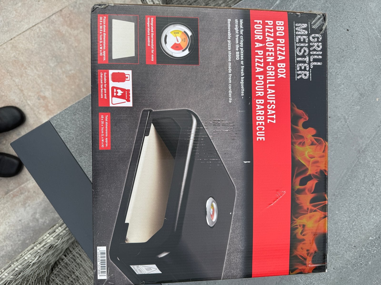 Grill Meister BBQ Pizza Box - Pizzaoven Opzetstuk, Ophalen of Verzenden, Zo goed als nieuw