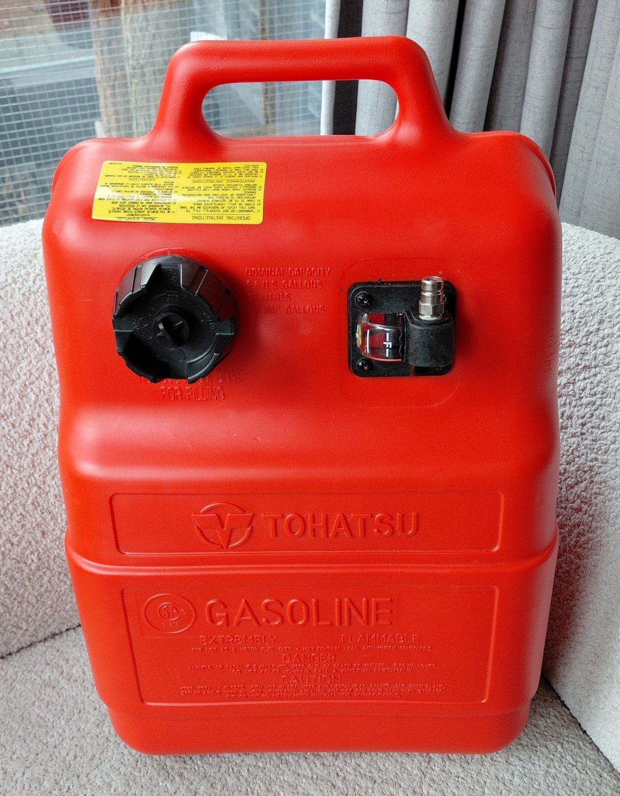 Tohatsu brandstoftank 25 liter, Watersport en Boten, Bootonderdelen, Ophalen, Zo goed als nieuw, Motor en Techniek, Motorboot