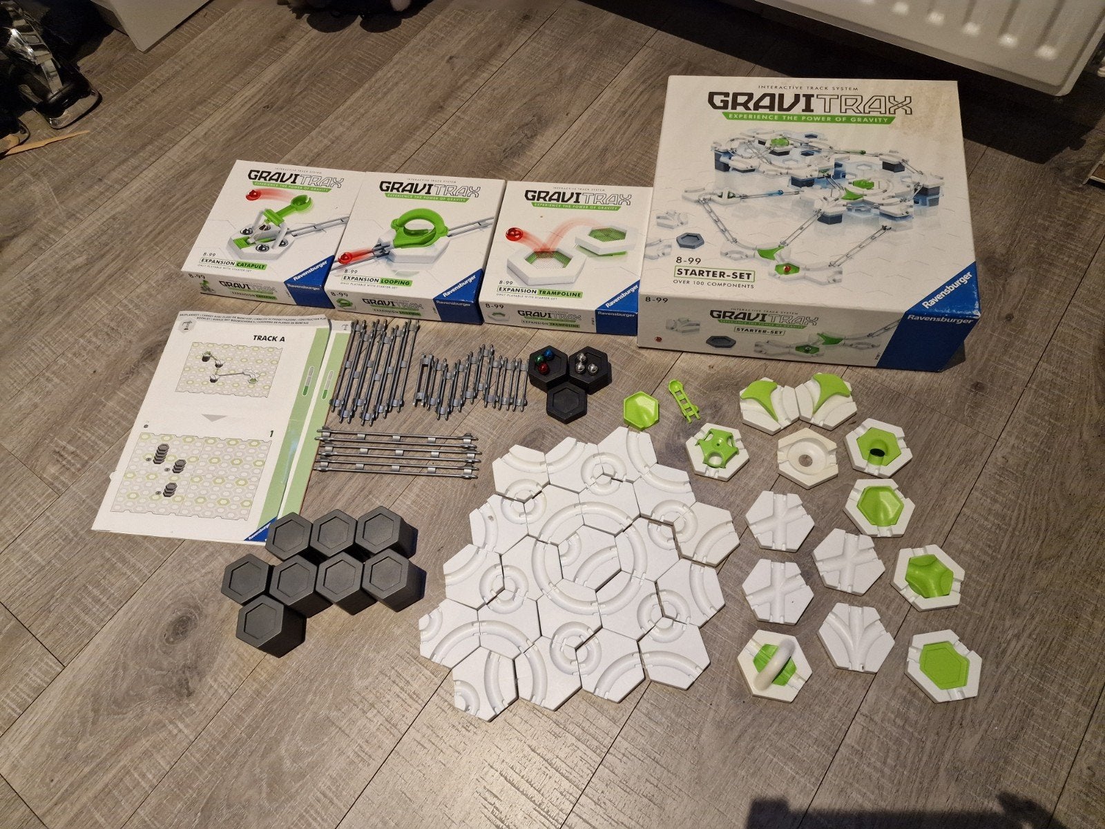 Gravitrax Starterset + 3 uitbreidingen + Het Boek + extra's, Ophalen of Verzenden