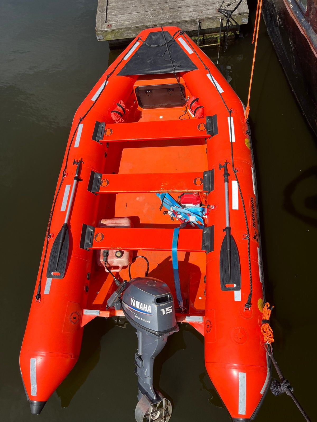 Narwhal Solas RIB SV 420 evt met Yamaha 15pk viertakt, Watersport en Boten, Rubberboten, Nieuw, Overige merken, Polyester/glasvezel