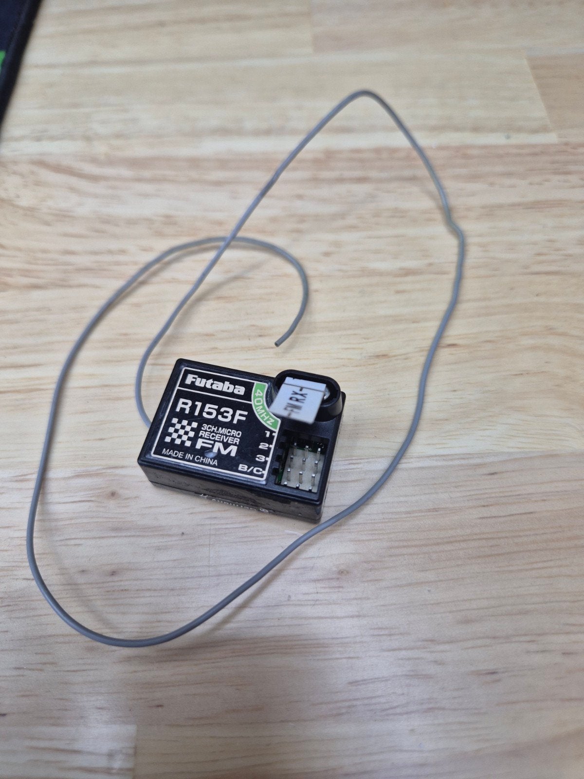 Futaba R153F 3-kanaals Micro FM Ontvanger 40mhz voor rc, Ophalen of Verzenden, Gebruikt