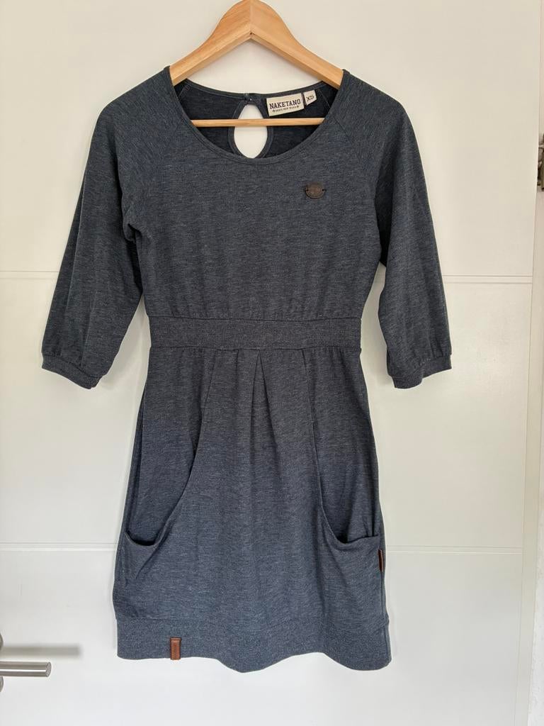 Mooi casual jurkje van Naketano maat XS 34, Blauw, Ophalen of Verzenden, Zo goed als nieuw, Maat 34 (XS) of kleiner