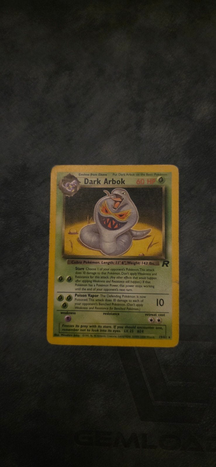 Dark Arbok Pokémon kaart - Team Rocket set, Ophalen of Verzenden