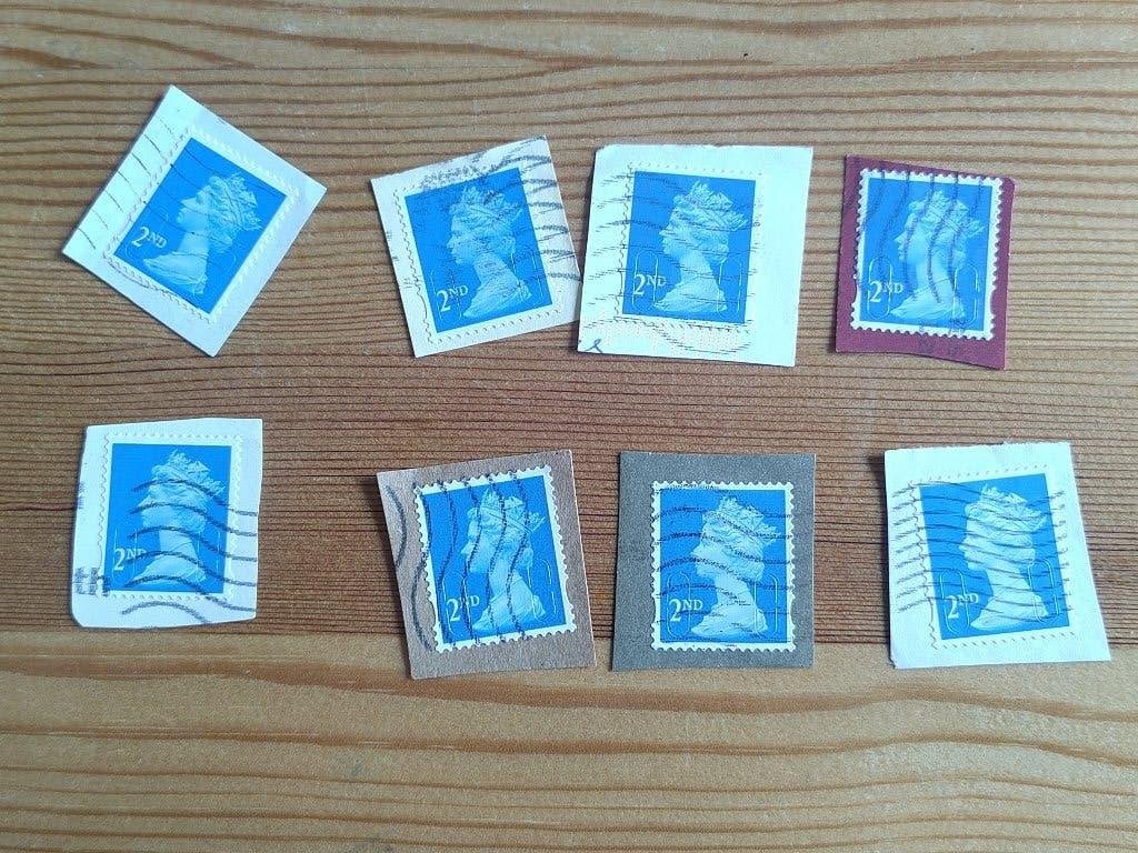 Engeland security machin 2nd MAIL 7 jaarcodes, Ophalen of Verzenden, Gestempeld