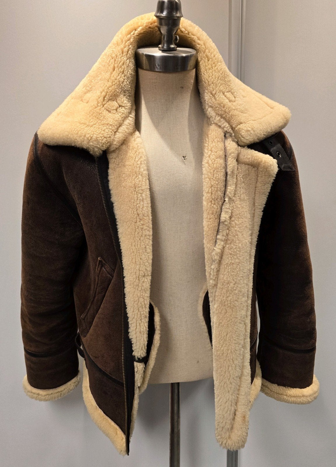 Redskins dames lammy coat - maat XL / XXL - lamsvacht leer, Bruin, Maat 46/48 (XL) of groter, Redskins, Ophalen of Verzenden