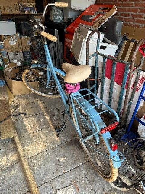 Fiets, Fietsen en Brommers, Fietsen | Dames | Damesfietsen, Ophalen, Gebruikt, Terugtraprem, Overige merken