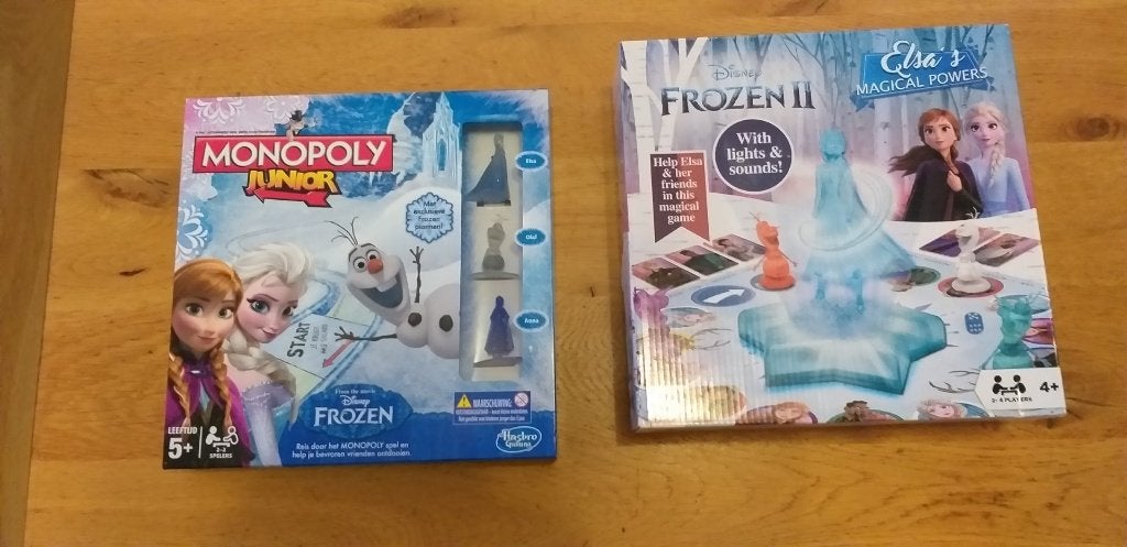2 Frozen bordspellen, Ophalen, Zo goed als nieuw