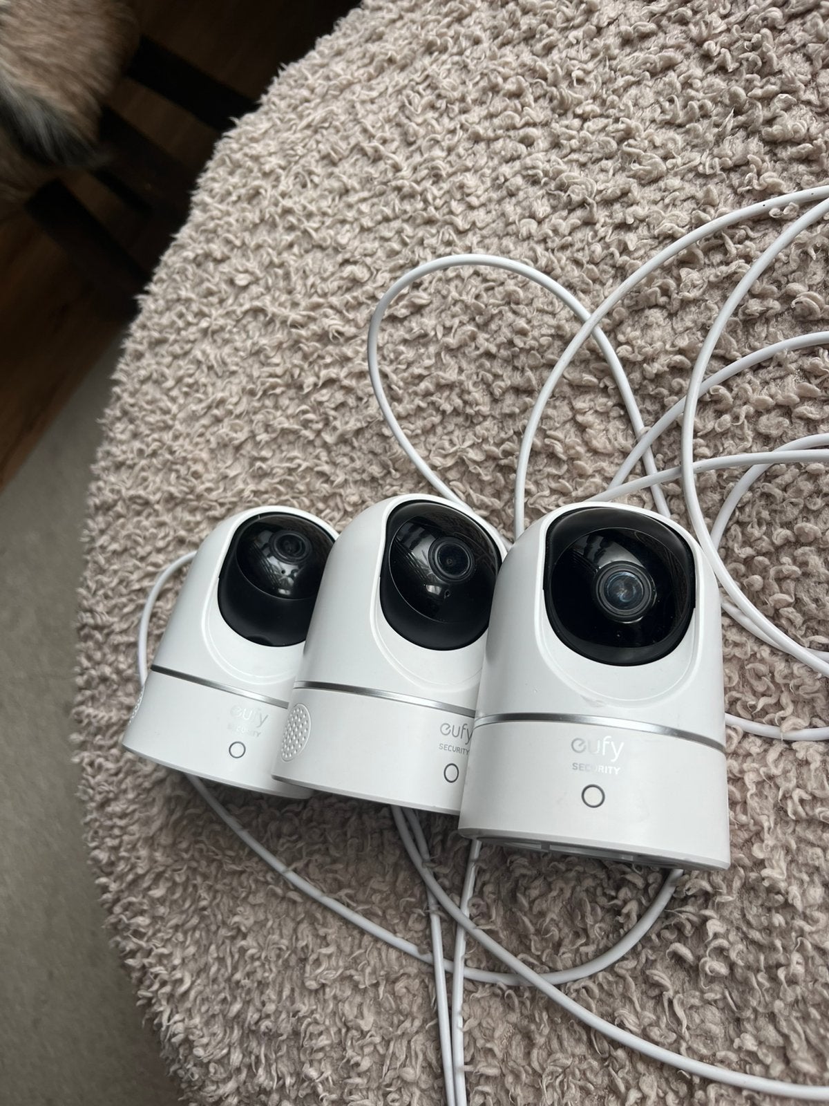3x binnen camera eufy pan en tilt 2K, Audio, Tv en Foto, Ophalen of Verzenden, Zo goed als nieuw