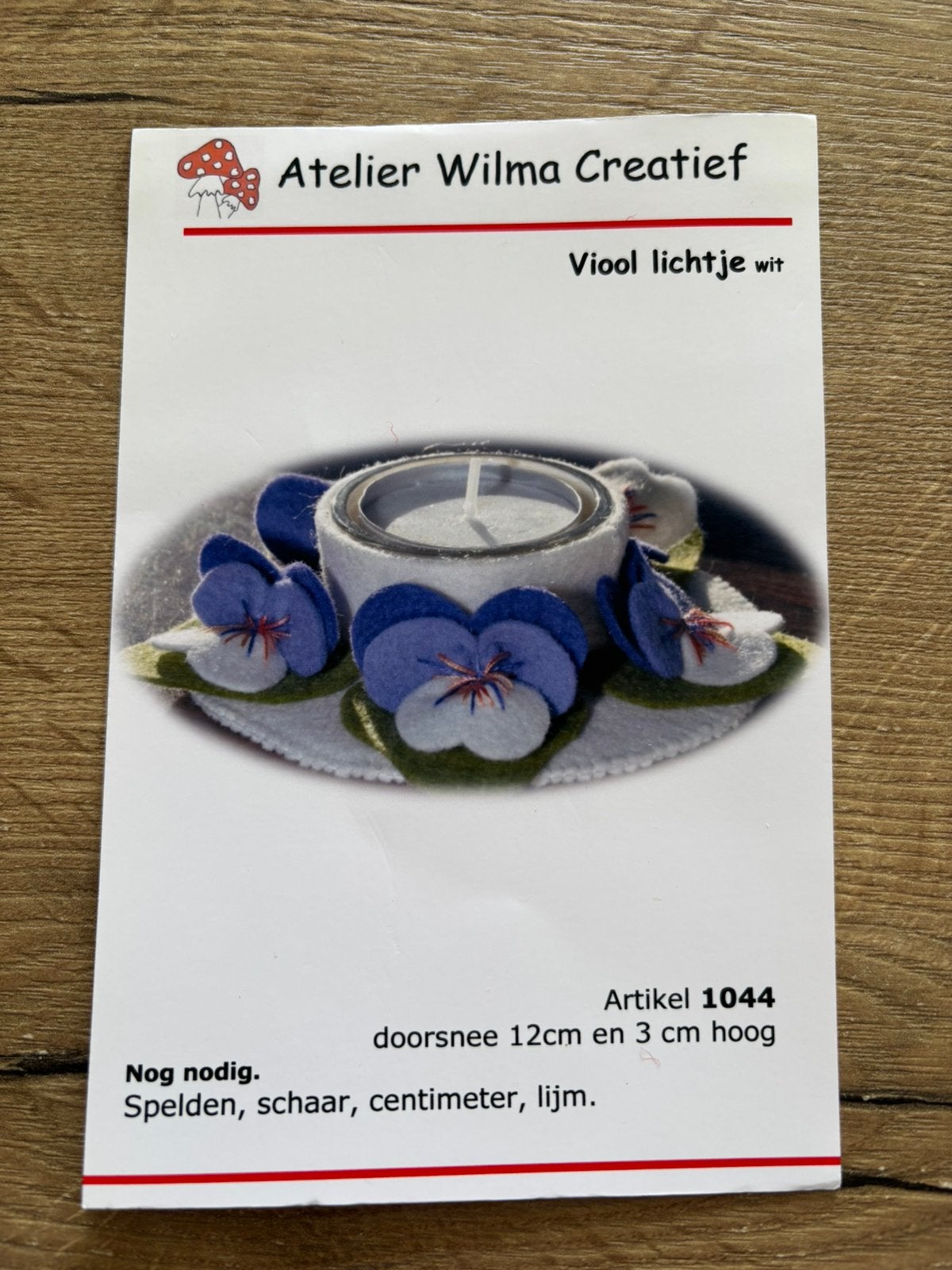 Pakket viool lichtje Atelier Wilma Creatief afmaken, Ophalen of Verzenden, Zo goed als nieuw